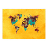 world map yellow art (Print Only) thumbnail