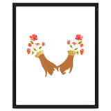 I Pinky Promise | Valentine's Day Love Friendship | Floral Botanical Join Hands Forever thumbnail