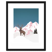 Mountain Love Winter Stag