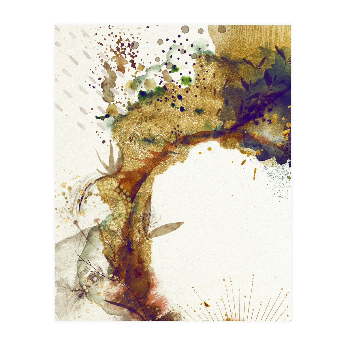 Abstract Floral - Autumn Winds (Print Only)