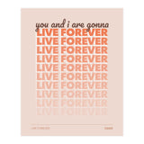 Oasis - Live Forever (Print Only) thumbnail