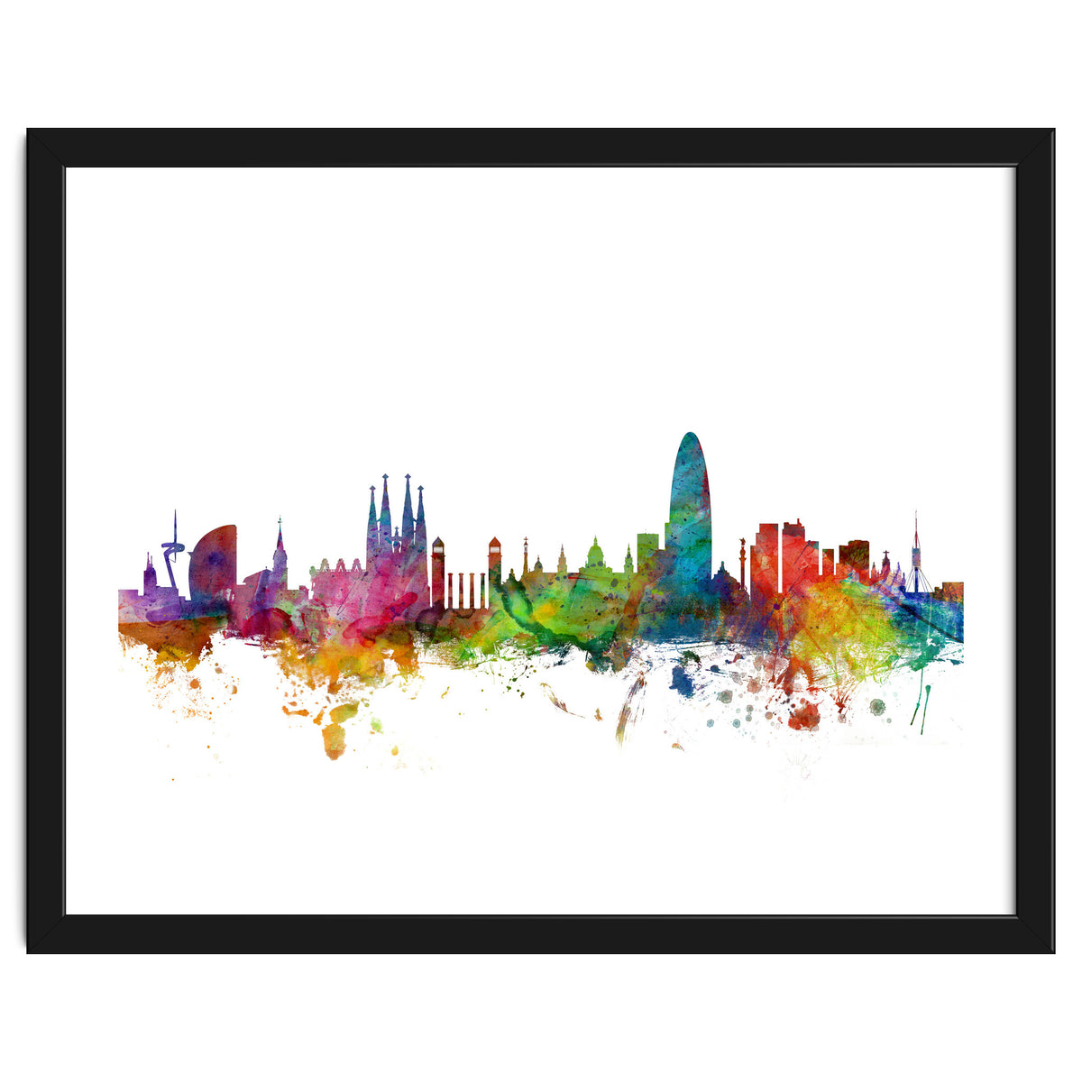 Barcelona Spain Skyline