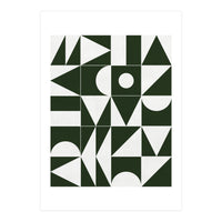 My Favorite Geometric Patterns No.15 - Deep Green (Print Only)
