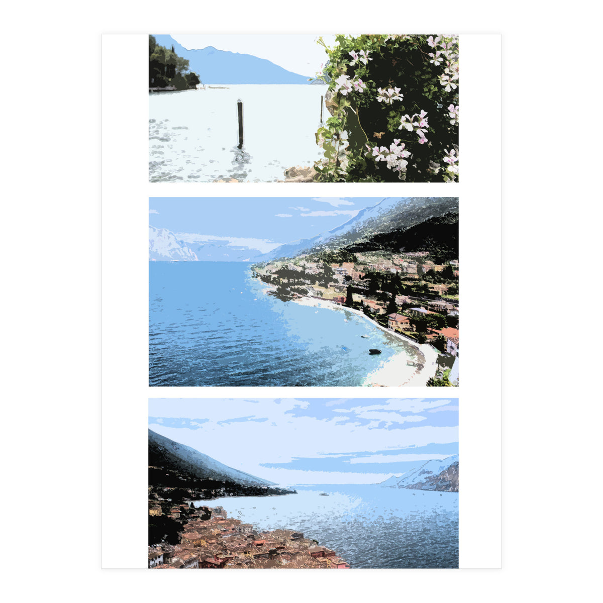 Lake Garda in Paints  (Print Only)