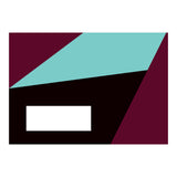 Geometric Shapes No. 84 - purple & turquoise  (Print Only) thumbnail
