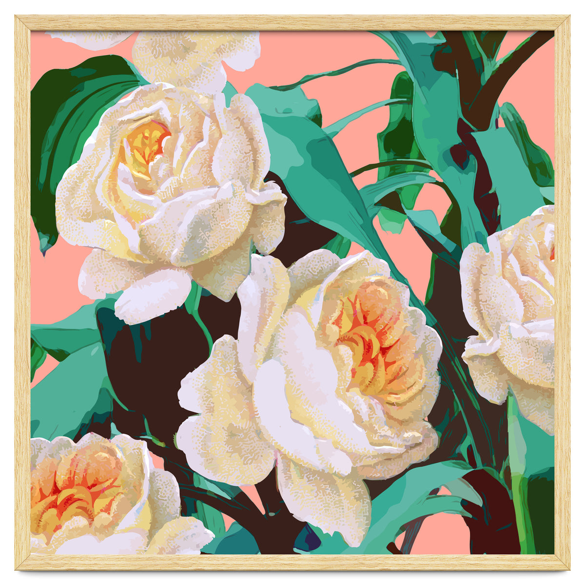 Tropical & White Blossom