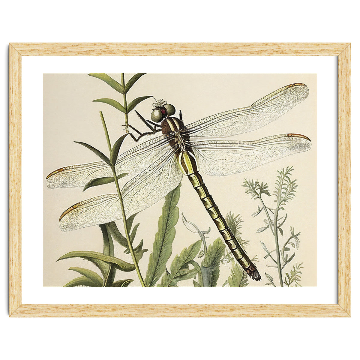 Dragonfly Vintage Illustration