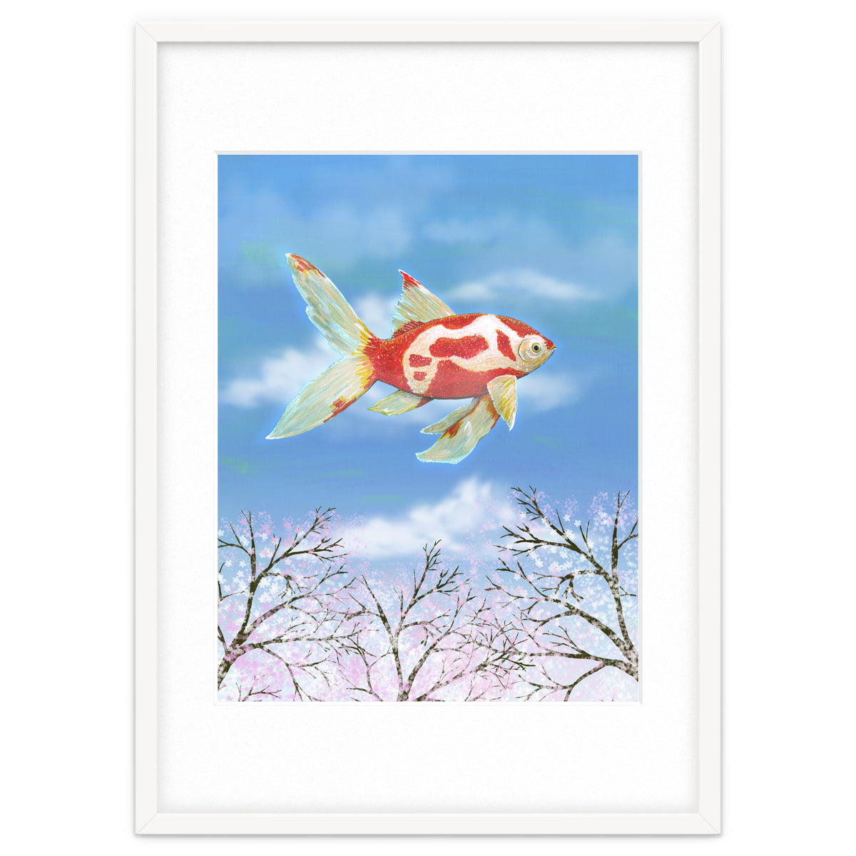 Flying goldfish