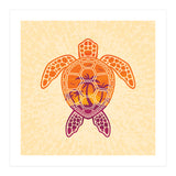 Tropical Sunset Sea Turtle Design (Print Only) thumbnail