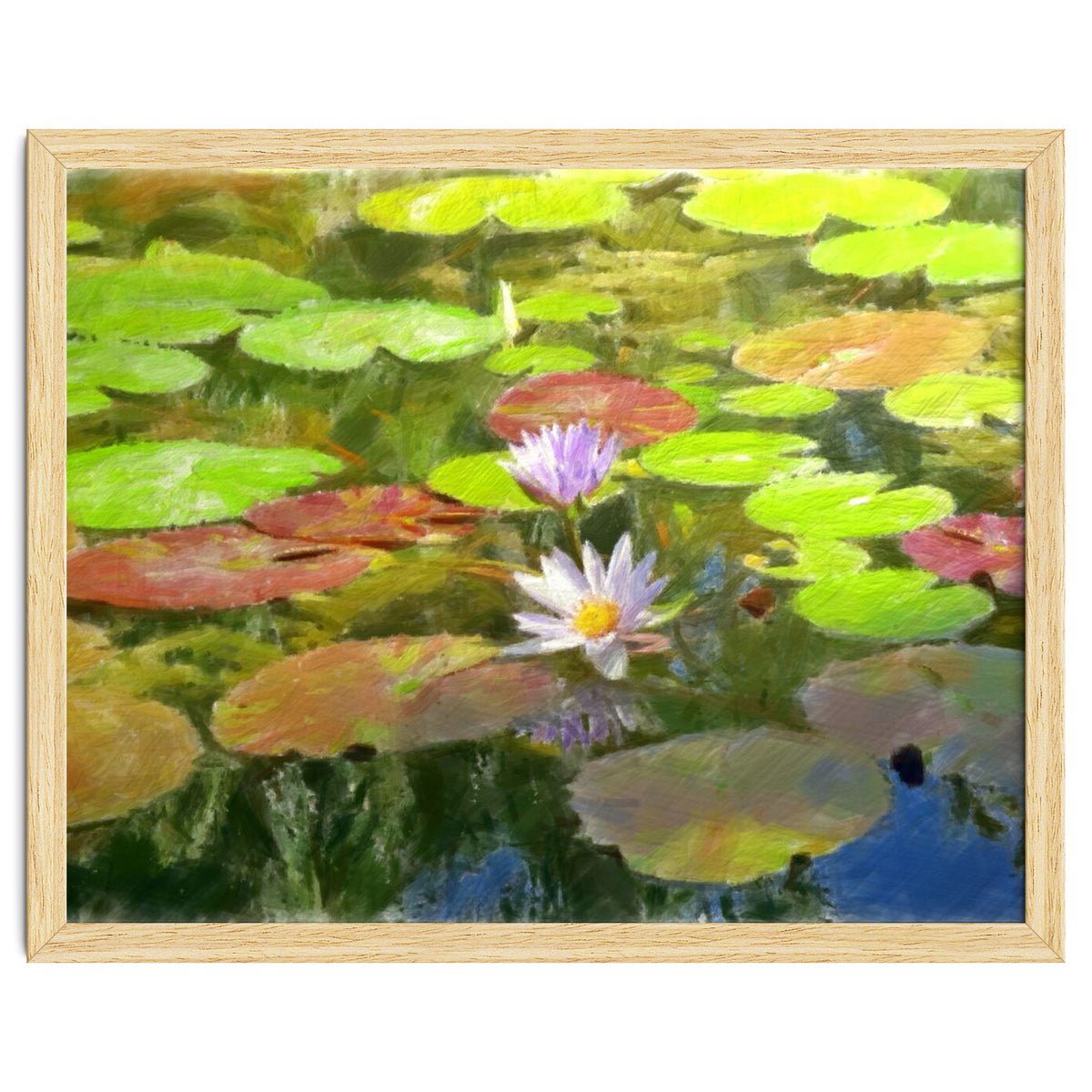 Floating in the water