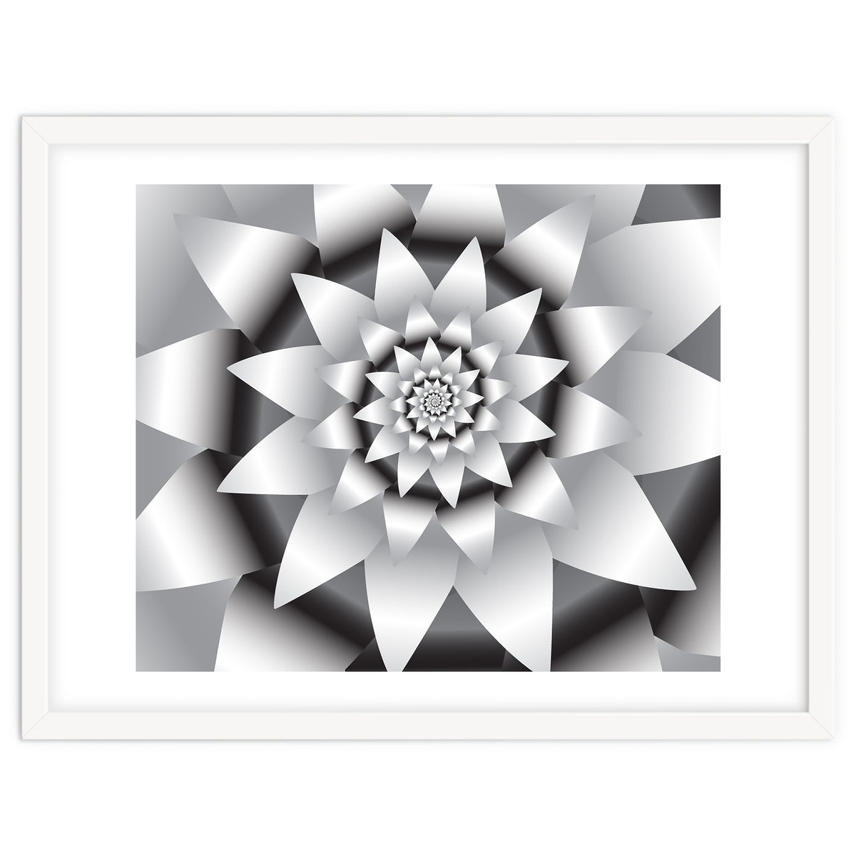 Abstract Modern Flower Design Art