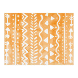Abstract boho tribal pattern in pastel orange (Print Only) thumbnail