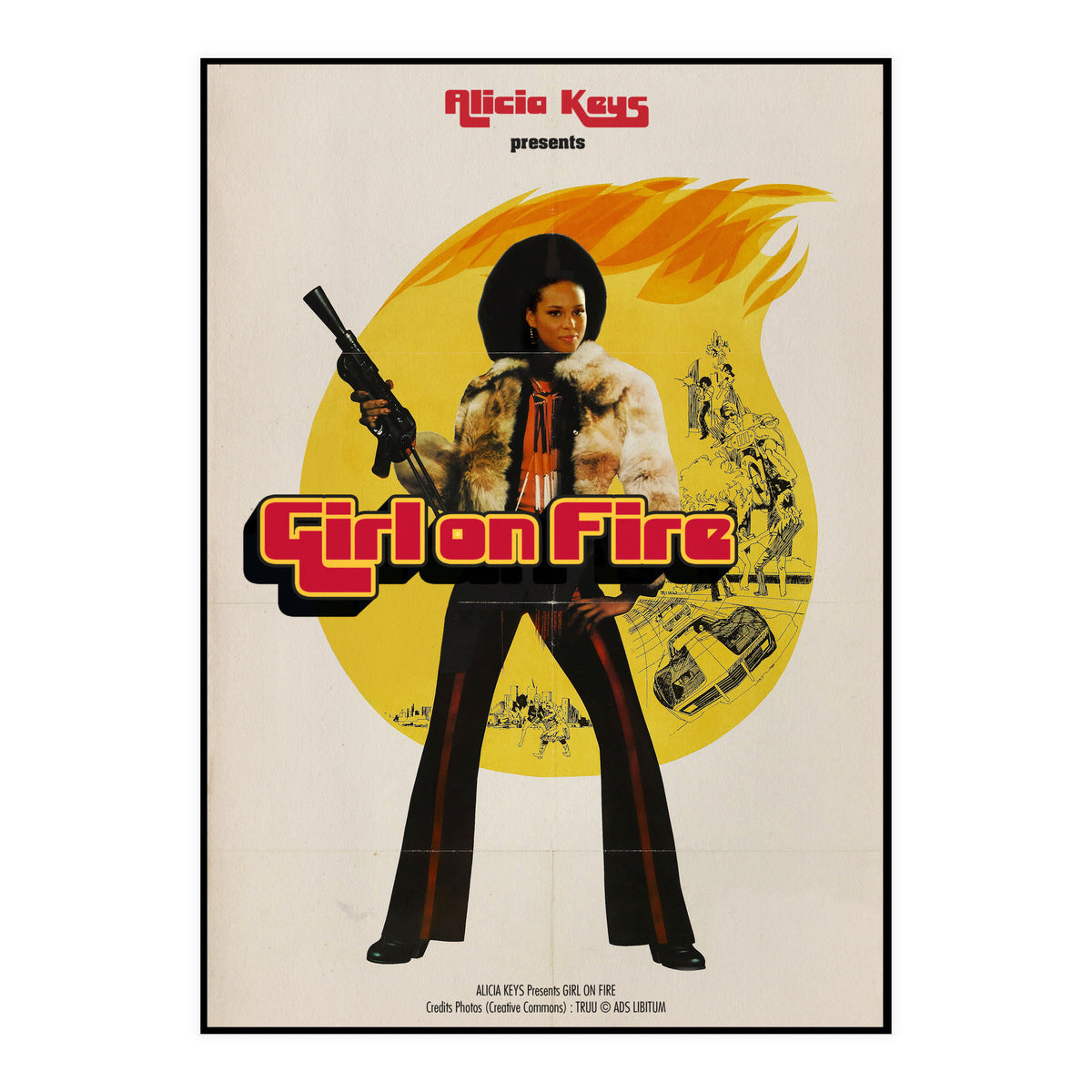 Girl On Fire (Print Only)