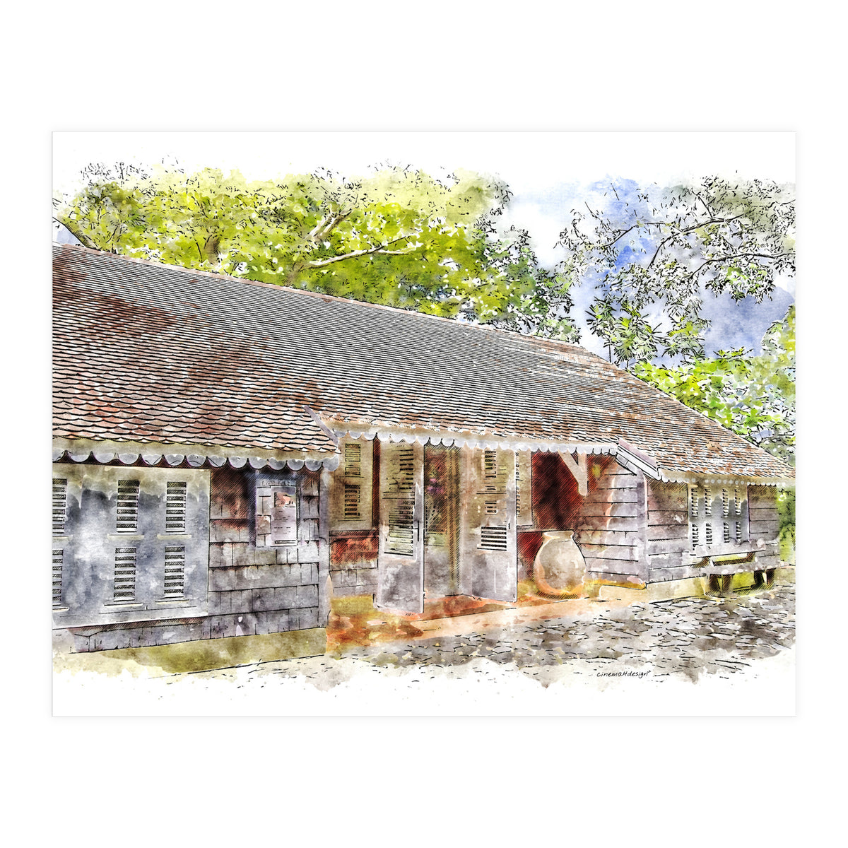 Caribbean Homestead (Print Only)
