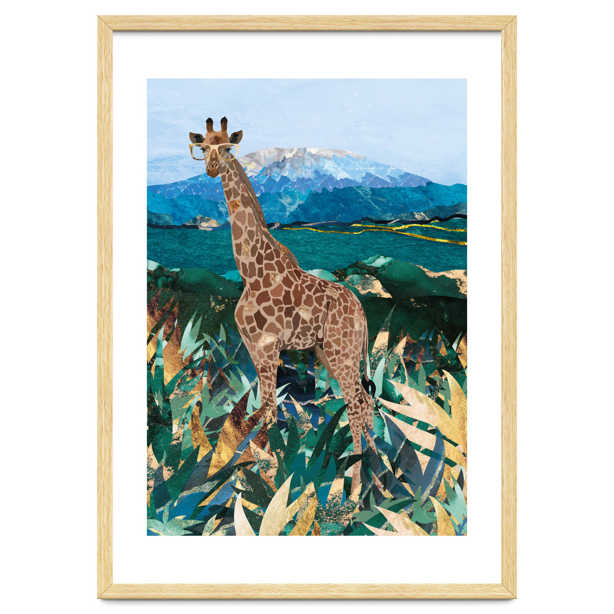 Giraffe in the tropical savanna