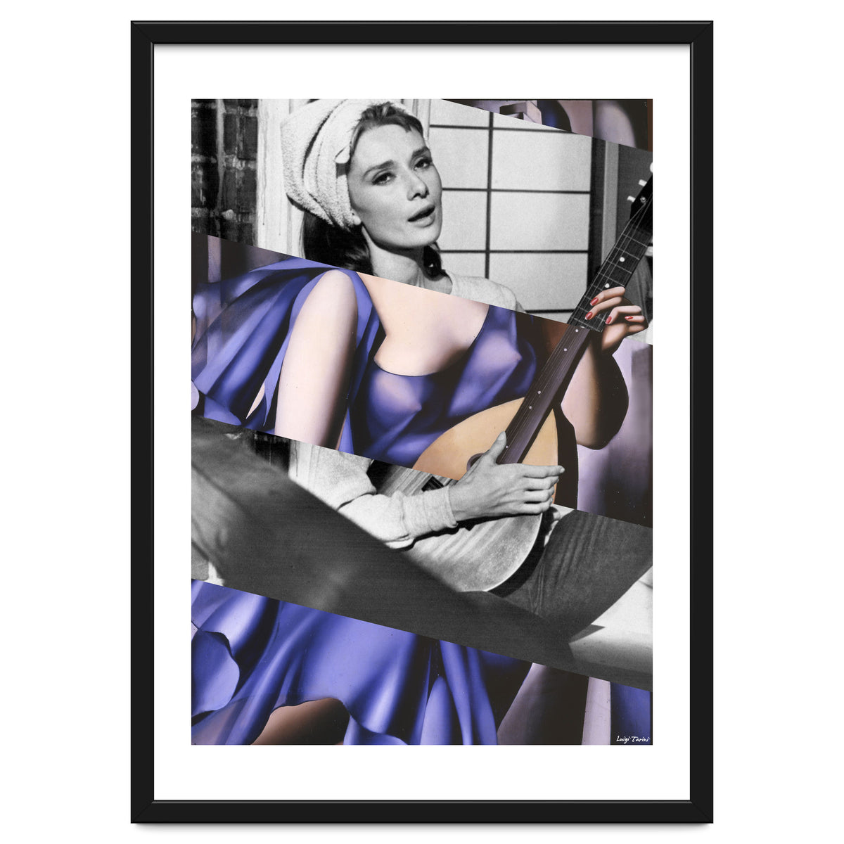 Tamara De Lempicka's Blue Woman with a Guitar & Audrey Hepburn in Breakfast at Tiffany's