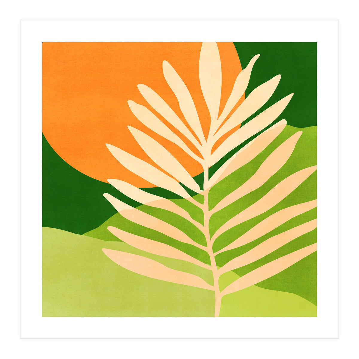 Sunny Palm Frond (Print Only)