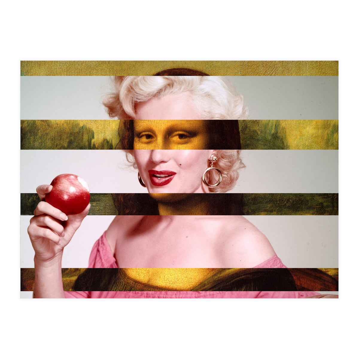 Leonardo Da Vinci's "Mona Lisa" & Marylin Monroe (Print Only)