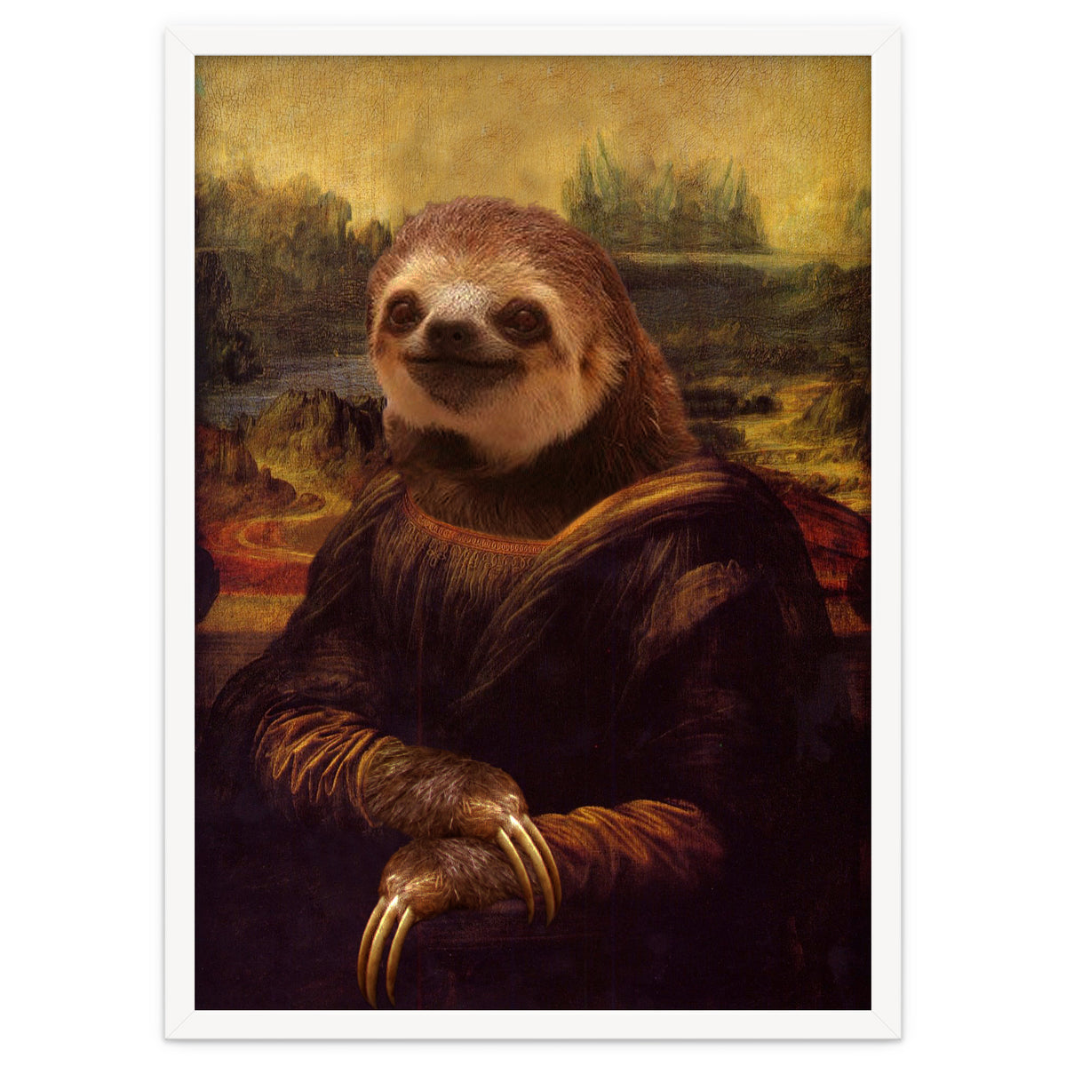 Sloth Mona Lisa