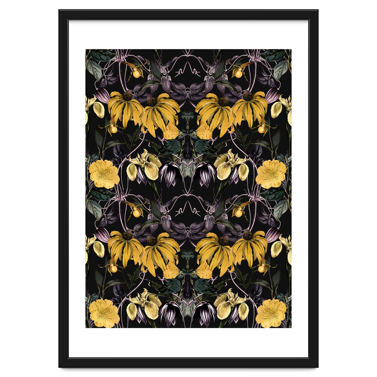 Nocturnal botanical garden kaleidoscope