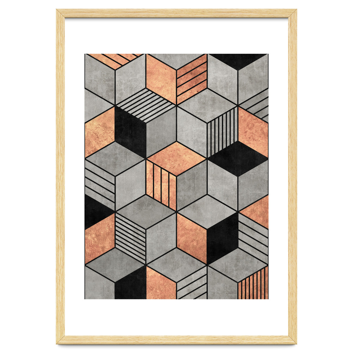 Concrete and Copper Cubes 2