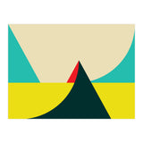 Geometric shapes No. 7 - yellow, turquoise, green & red (Print Only) thumbnail