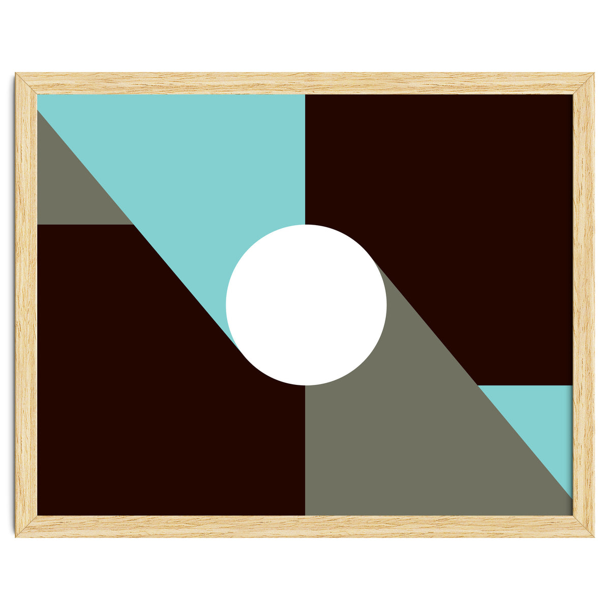 Geometric Shapes No. 29 - baby blue & grey