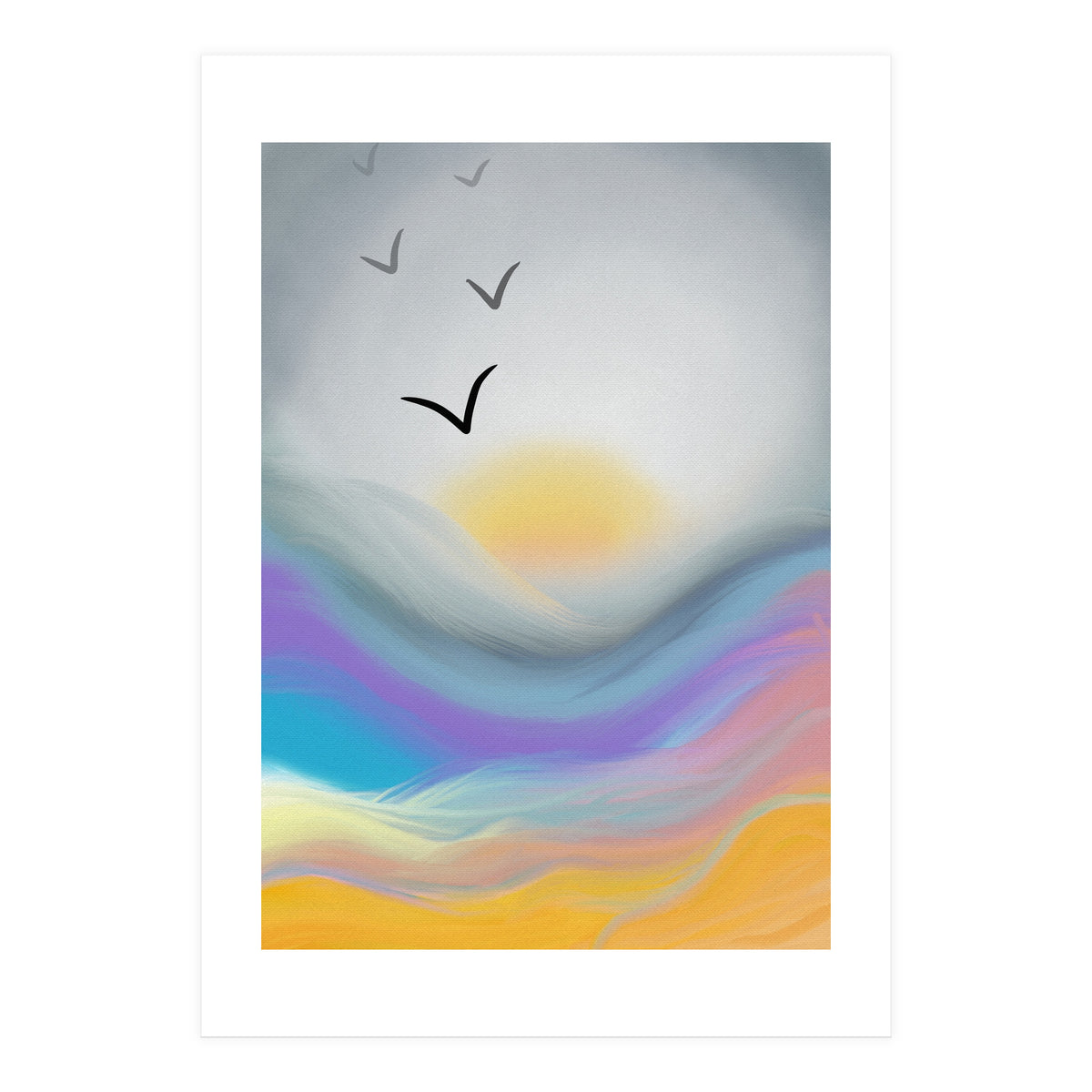 Sunset Waves (Print Only)