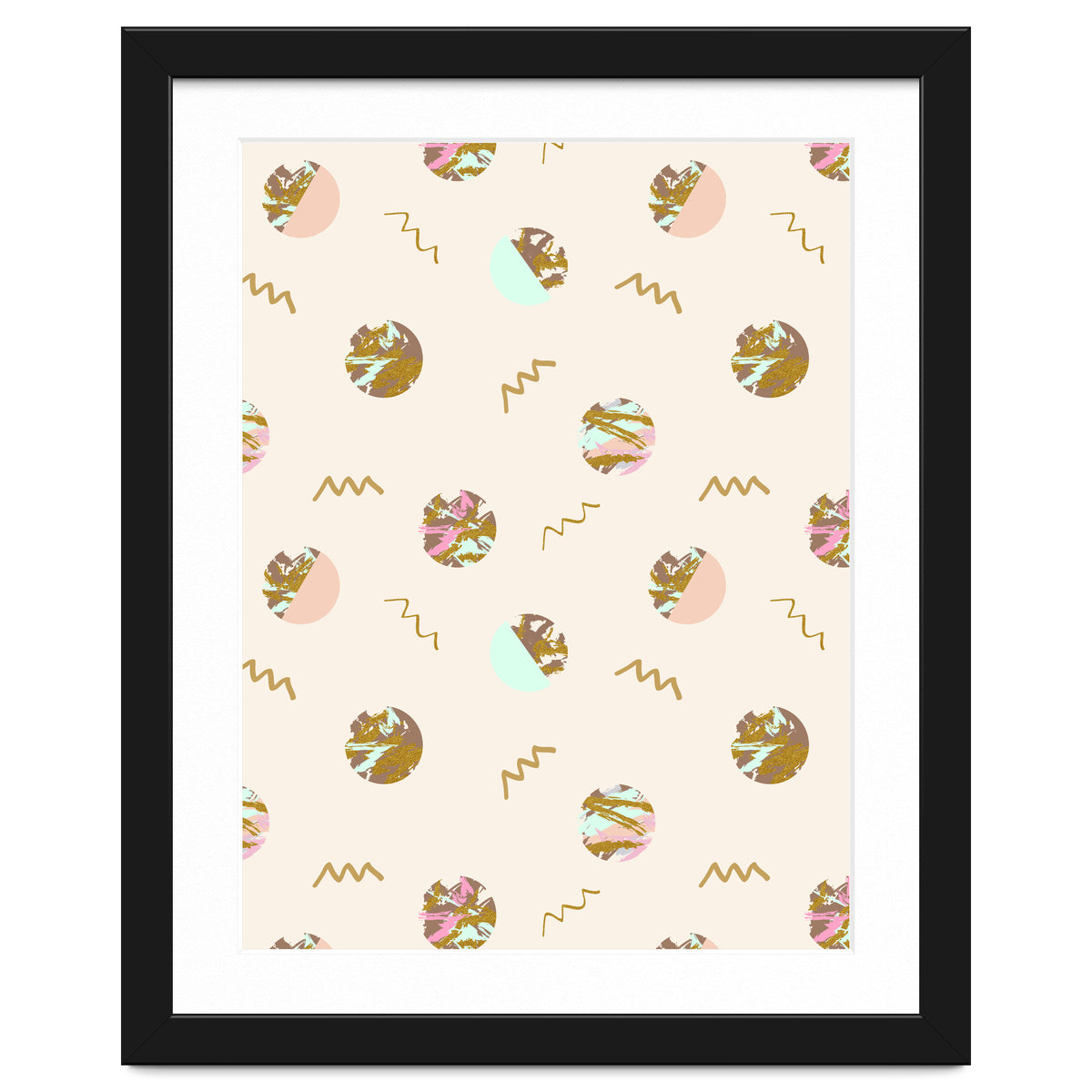 Abstract geometric vector painting