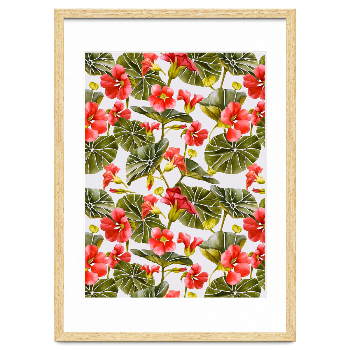 Nasturtiums watercolor 02