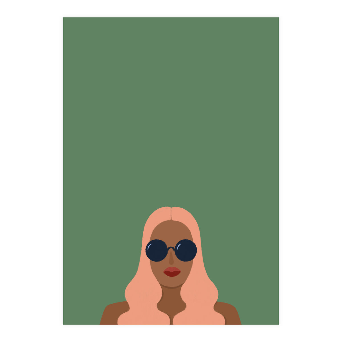 Lady with pink hair (Print Only)