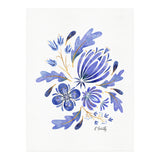 Protea Floral | Blue (Print Only) thumbnail