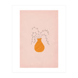 Pink and orange vase and plants (Print Only) thumbnail
