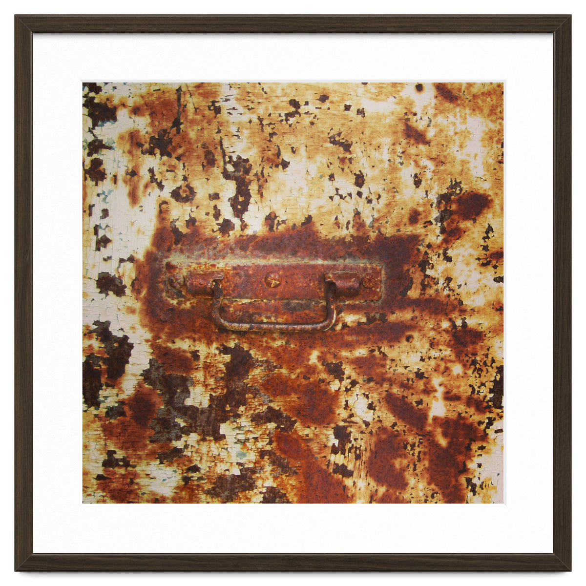 Rusty metal door