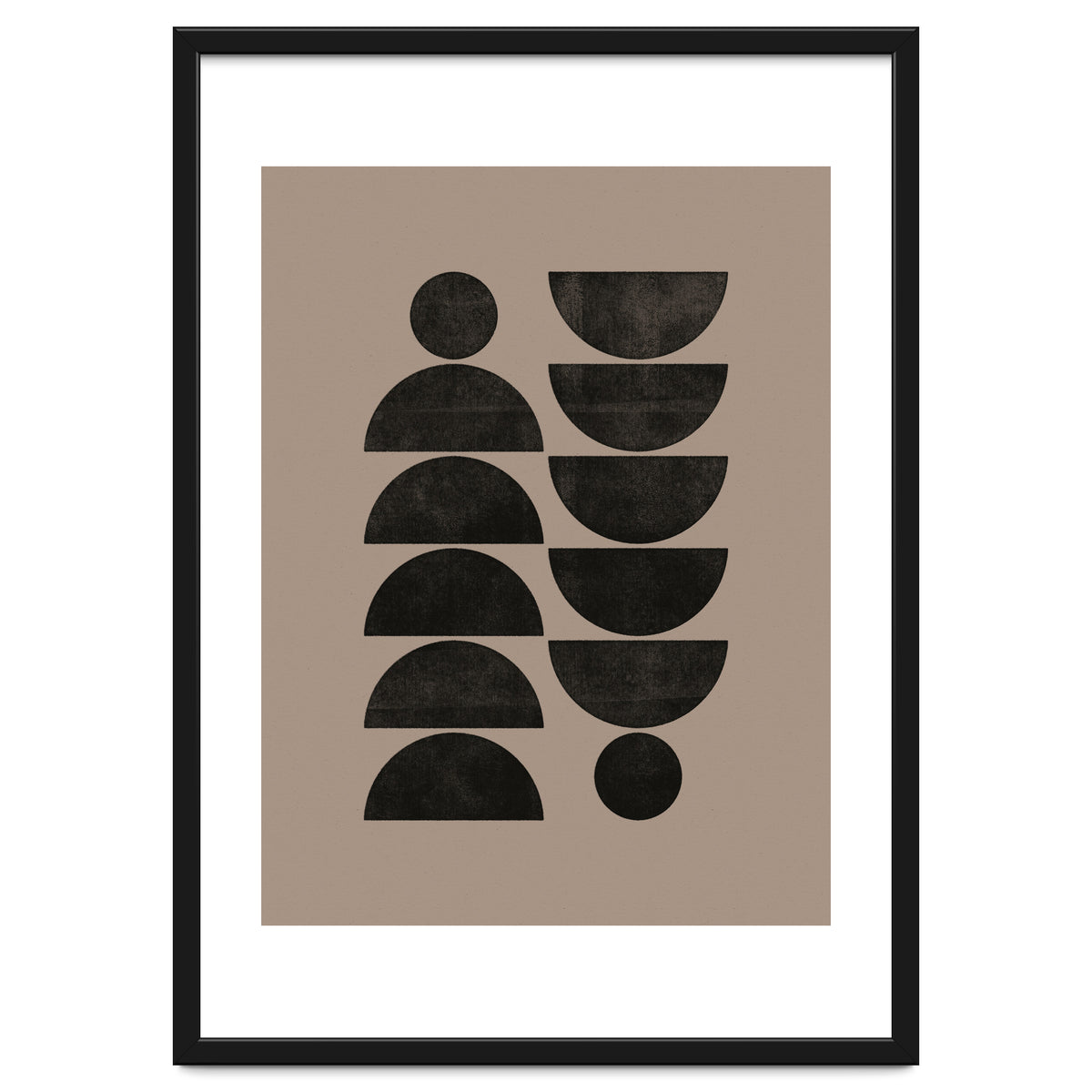 Mid-Century Modern No.30 - Woodblock Print