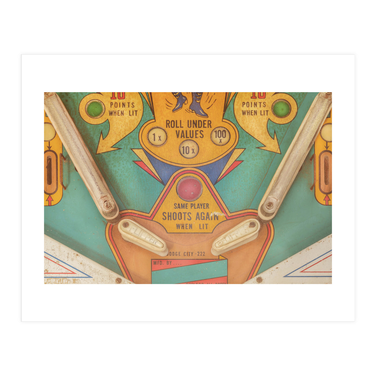 The vintage Pinball Machine (Print Only)