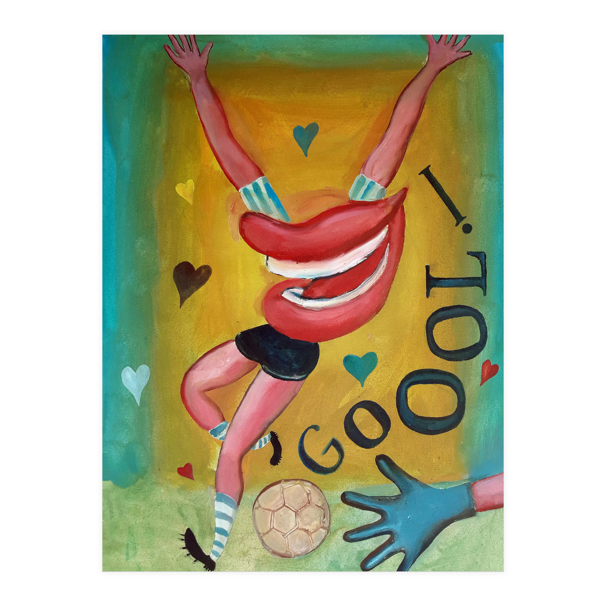 Goool Y Corazones 2 (Print Only)