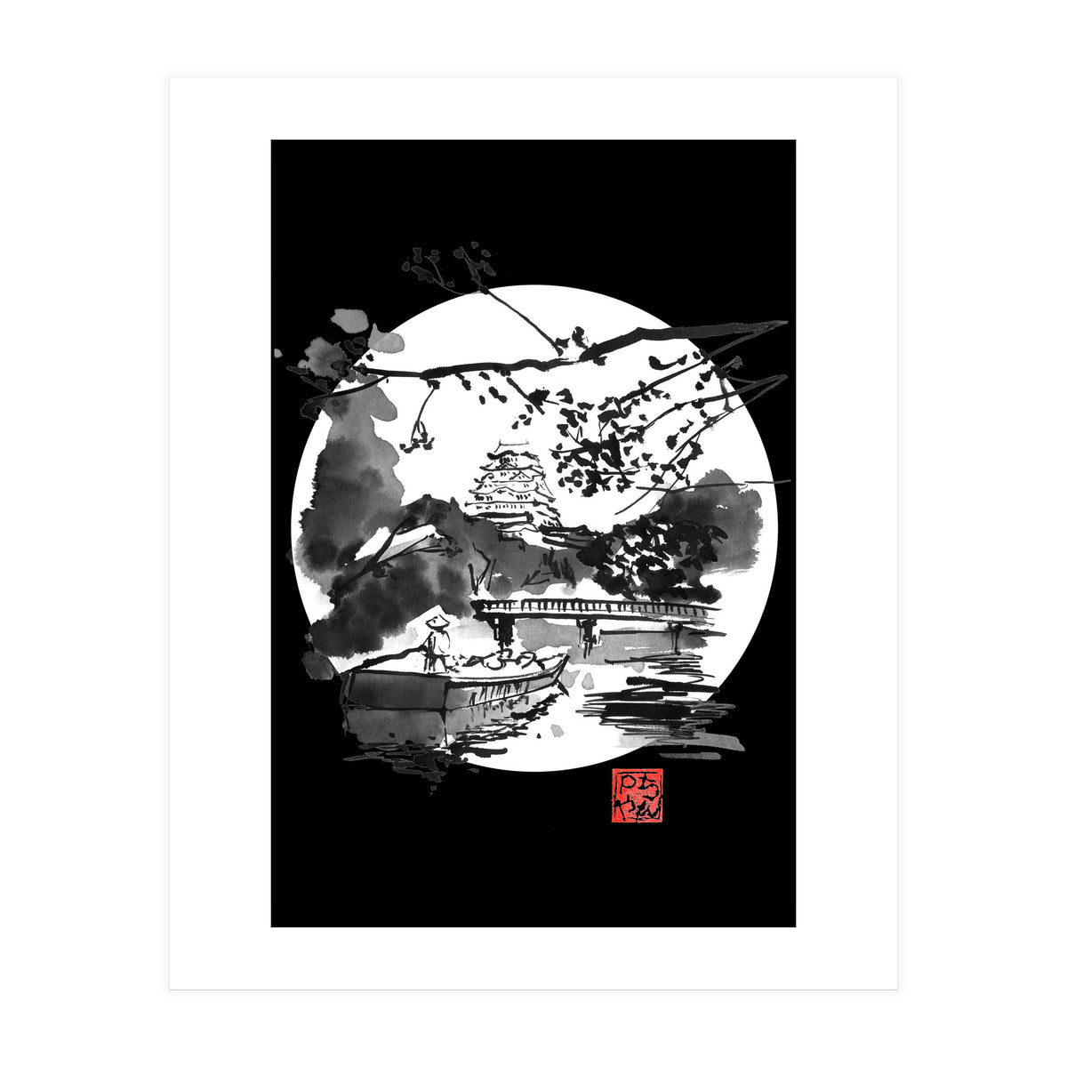 the bridge in white (Print Only)