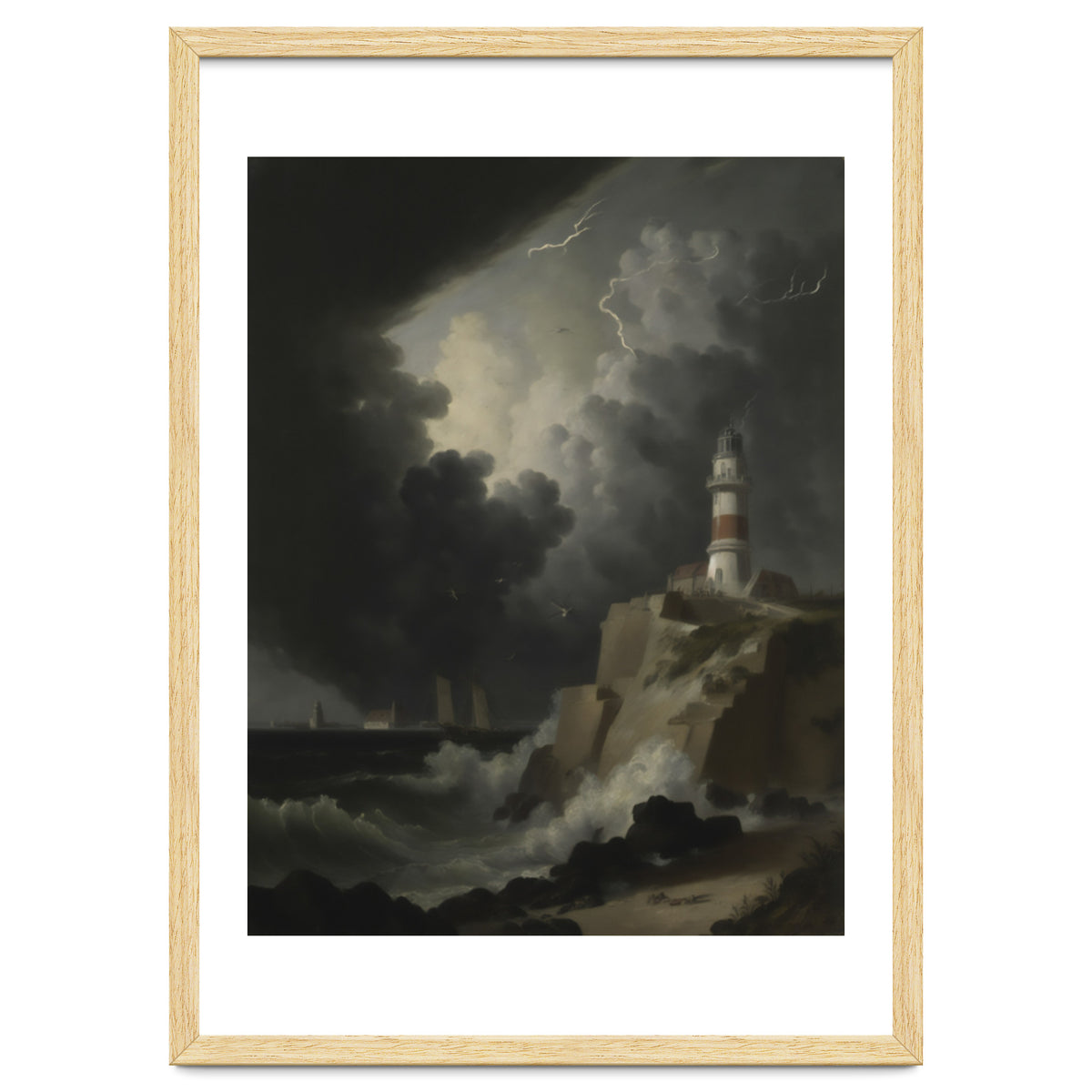 Lighthouse In A Storm