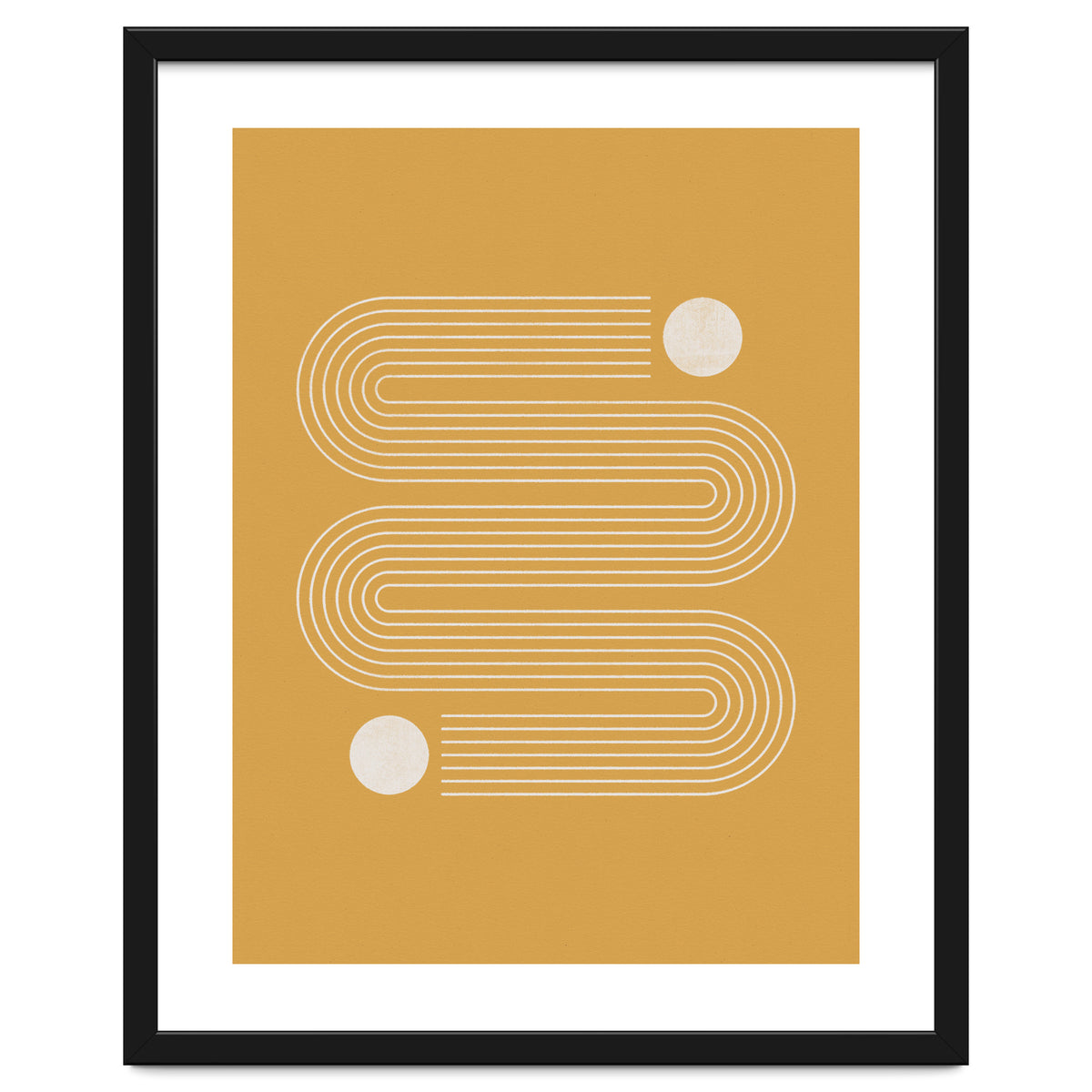 Mid-Century Modern No.20 - Woodblock Print