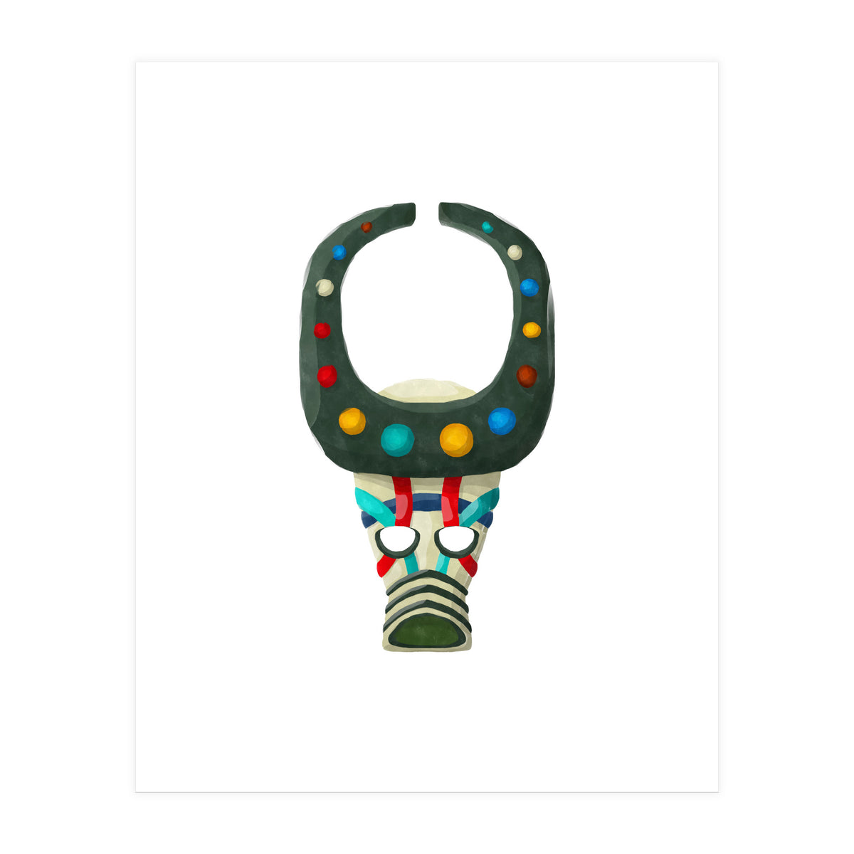 Tribal Mask 19 (Print Only)