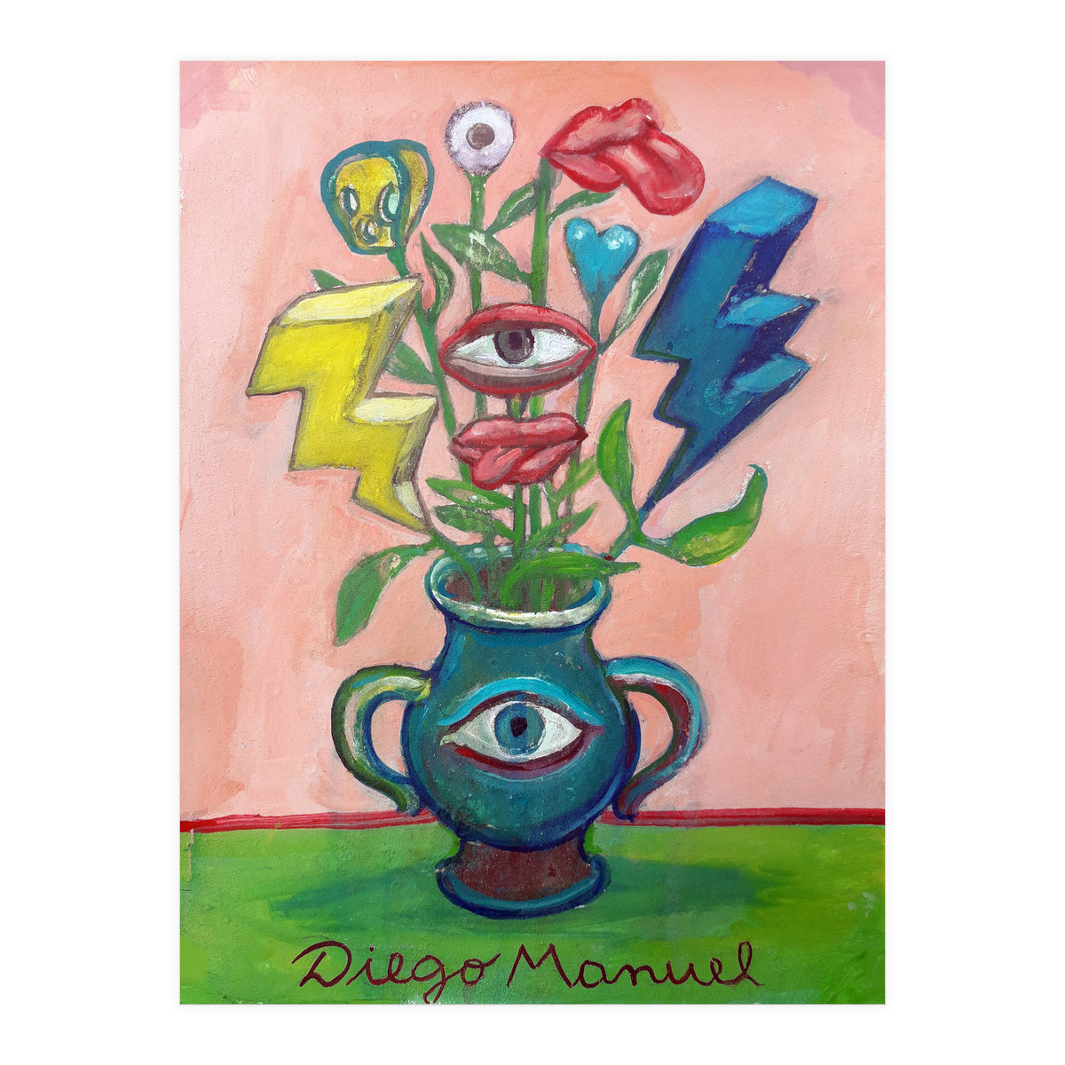 Florero Con 2 Rayos (Print Only)