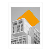Geometry In Architecture Yellow Square (Print Only)