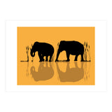 Elephants In The Water (Print Only) thumbnail