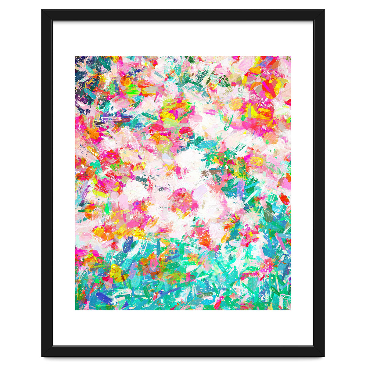 Painted Joy | Abstract Botanical Floral Nature Painting | Spring Meadow Garden