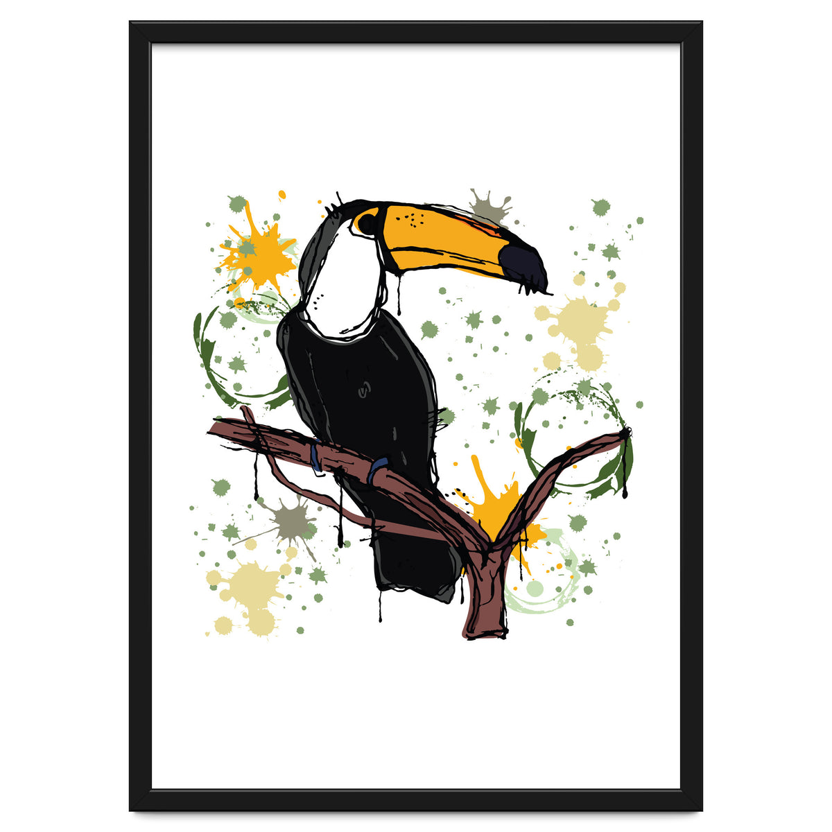 Toucan scribble sketch