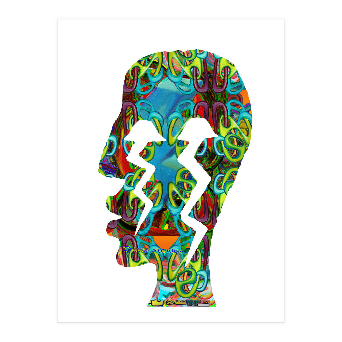 Perfil Con Rayos 4  (Print Only)