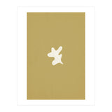 Olive green Matisse inspired shape (Print Only) thumbnail