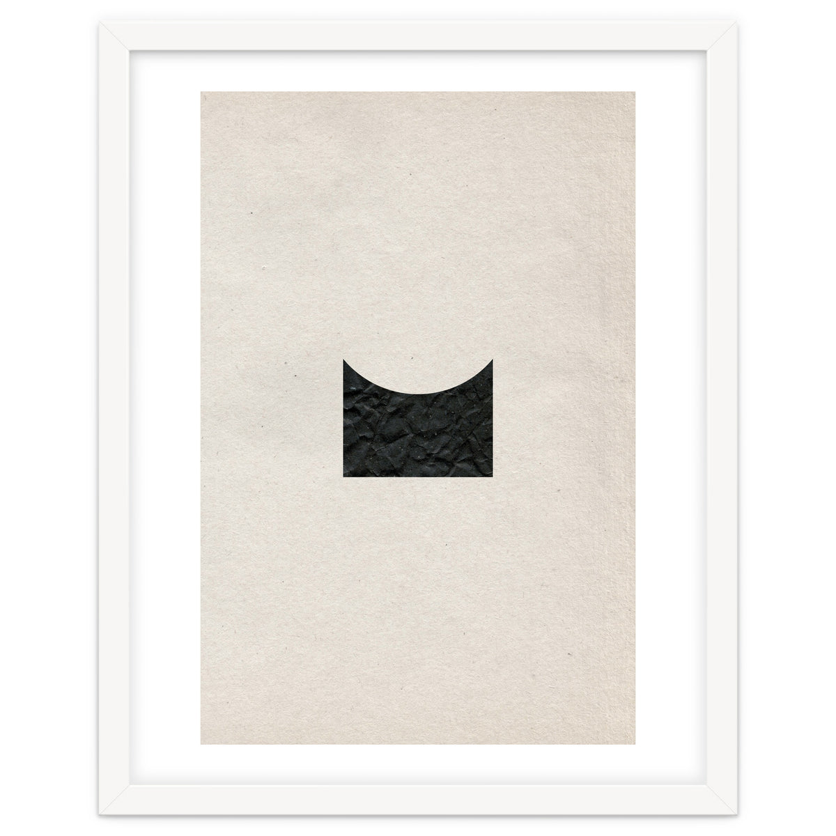 Cut black shape on grey