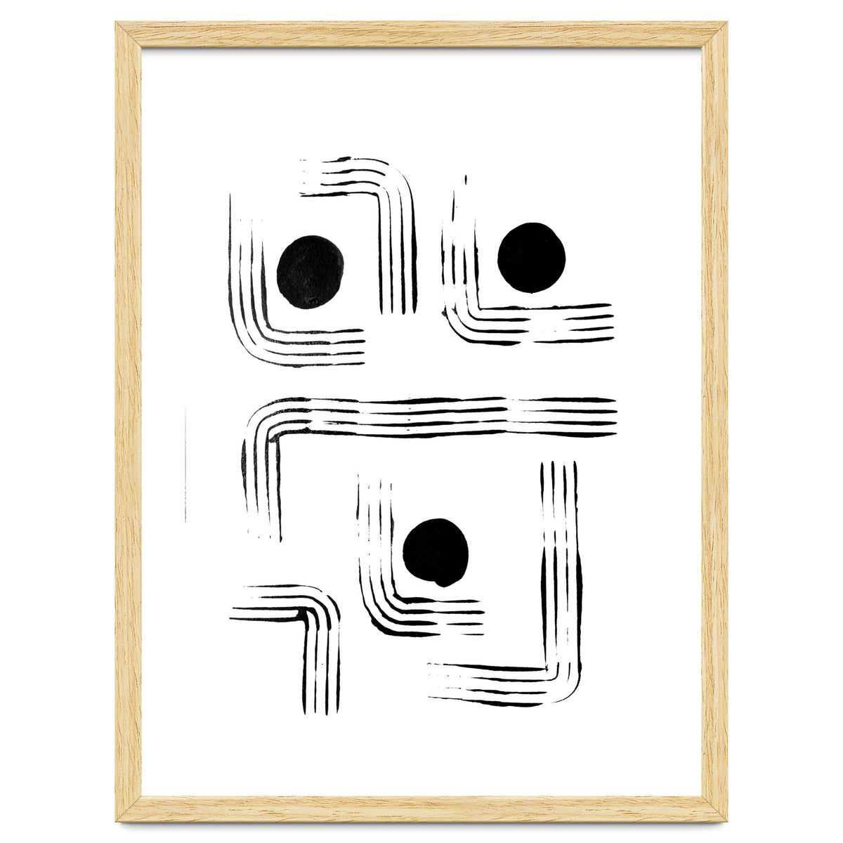 Mid-century Modern Monochrome Print #2